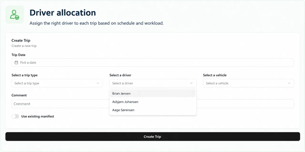 Driver allocation