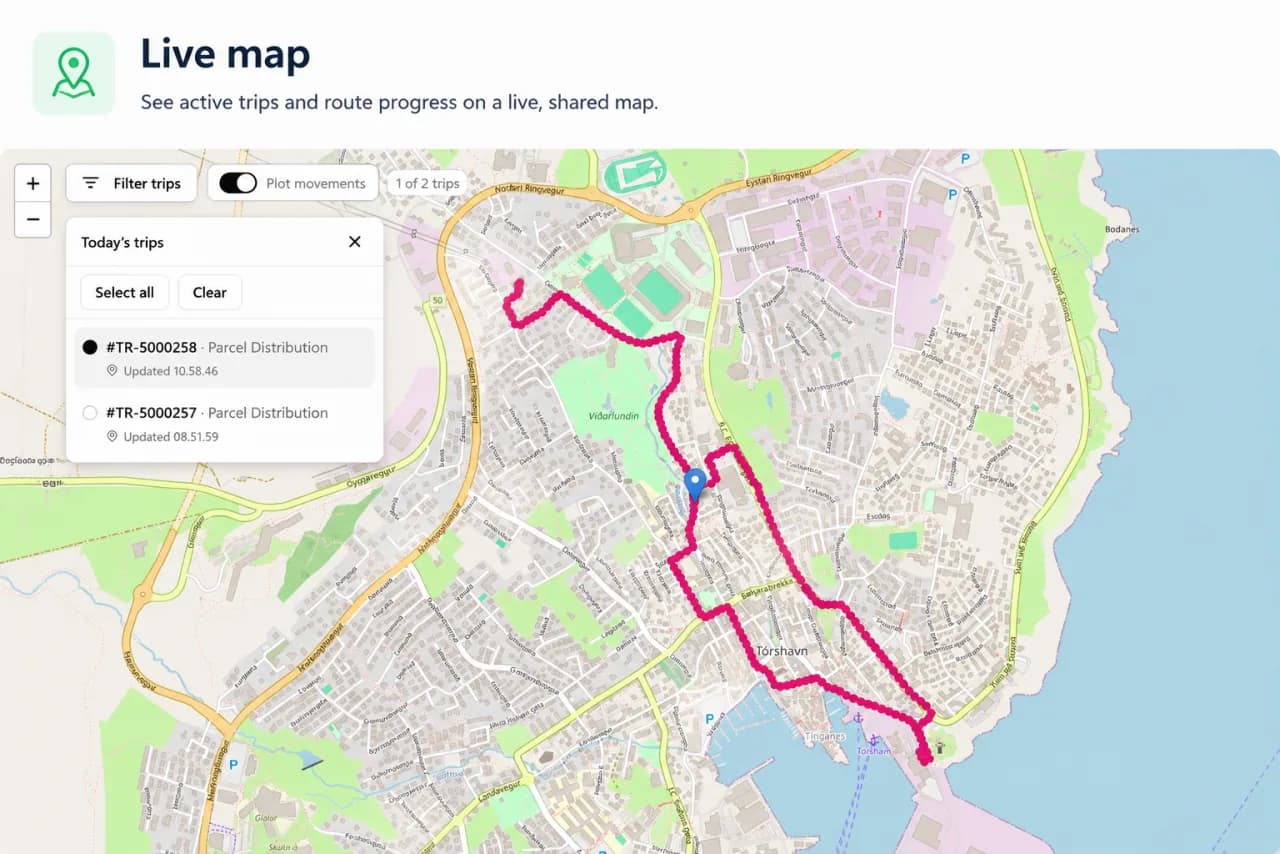 Live map